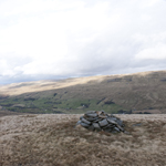 Cairn on the path up White Boar Fell