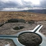 Trig point on top of White Boar Fell