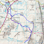 Route of walk on White Boar Fell