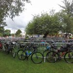 Bikes at the start of LEL