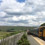 Train leaving Garsdale station