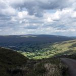 Looking back down the hill, Deepdale