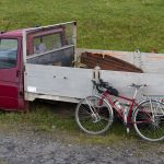 Bike parking, Vatersay Bay