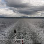 looking back towards Oban from ferry