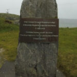 Sign in the causeway to Eriskay
