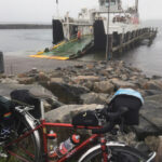 Bike with ferry in the background