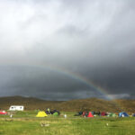 Camspite at Sligachan with a rainbow