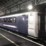Sleeper train leaving Preston