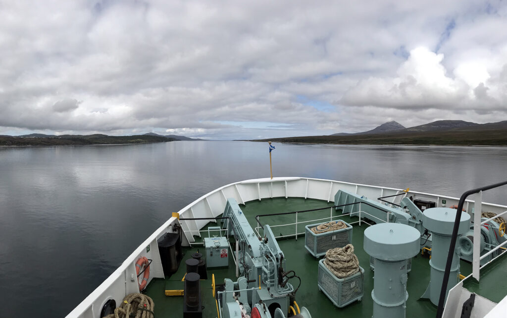 View from ferry approaching Islay